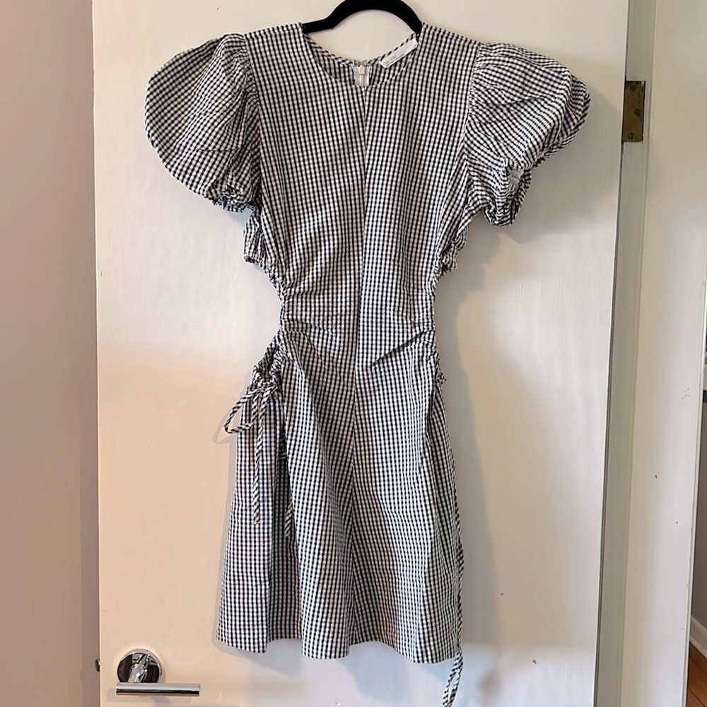 Oak and fort puff sleeve dress
